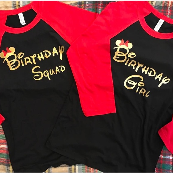 birthday squad shirts disney